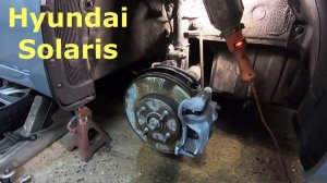 Замена передних тормозных дисков на Солярисе