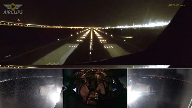 Beautiful Boeing 747-400BCF Night Landing into Dubai DWC! [AirClips] смотреть онлайн