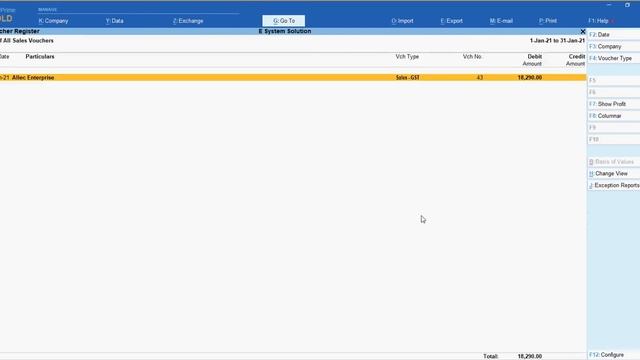 Tally Add On : Print Bills Outstanding Addl. Reference wise in Tally Prime Software. смотреть онлайн