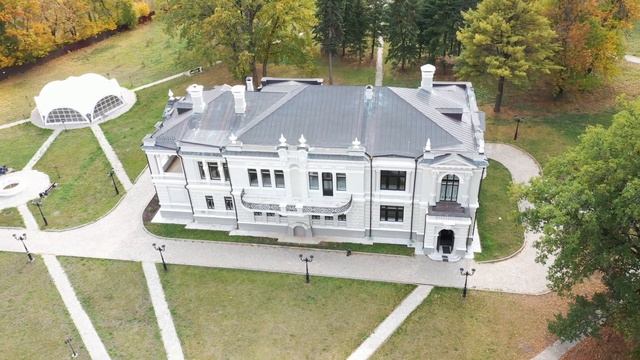 Съёмка с квадракоптера усадьбы В.Т. Асеева в Рассказово "Арженка". смотреть онлайн