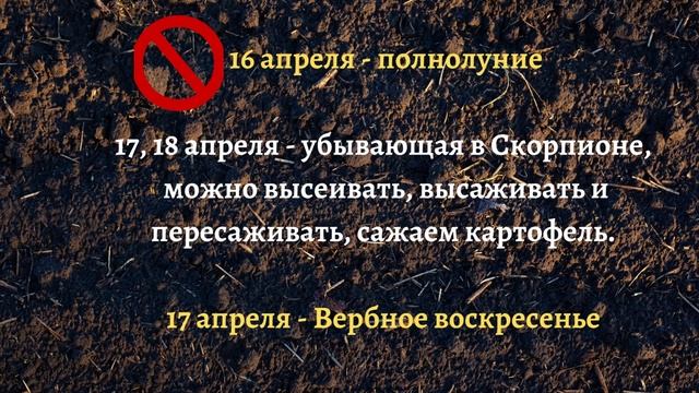 ТОЧНЫЙ ЛУННЫЙ ПОСЕВНОЙ КАЛЕНДАРЬ НА АПРЕЛЬ 2022 по дням #лунныйпосевнойкалендарь смотреть онлайн