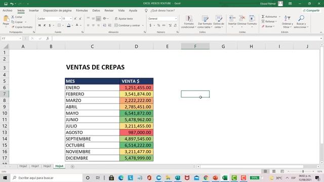 Cómo usar ESCALAS DE COLORES en EXCEL смотреть онлайн