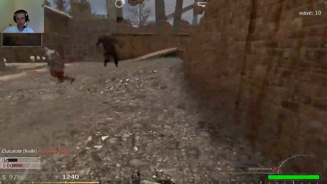 Много толстых зомби с арбузми в Call Of Duty 4 - идём на французский сервер смотреть онлайн