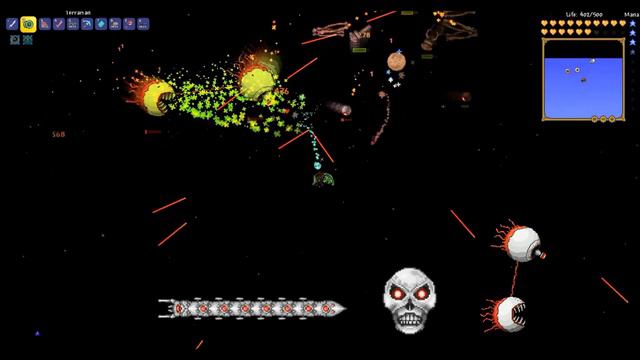 Terraria ALL MECHANICAL BOSSES No buffs! смотреть онлайн