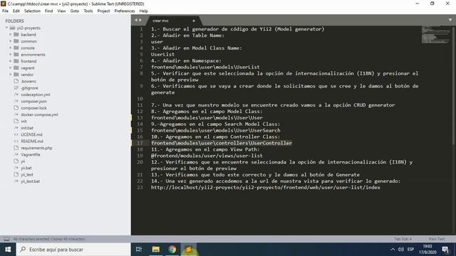 Crear MVC dentro del Módulo Yii2 смотреть онлайн