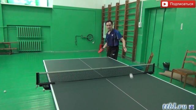 #Уроки настольного тенниса Часть 79 Отработка подачи смотреть онлайн