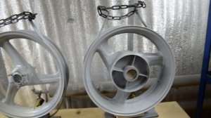 Покраска мото дисков после пескоструя. Часть первая.