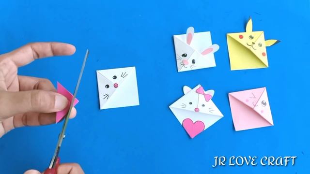 DIY Kawaii BOOKMARKS //Easy Origami Bookmark Corner - How to make a Corner Bookmark DIY смотреть онлайн