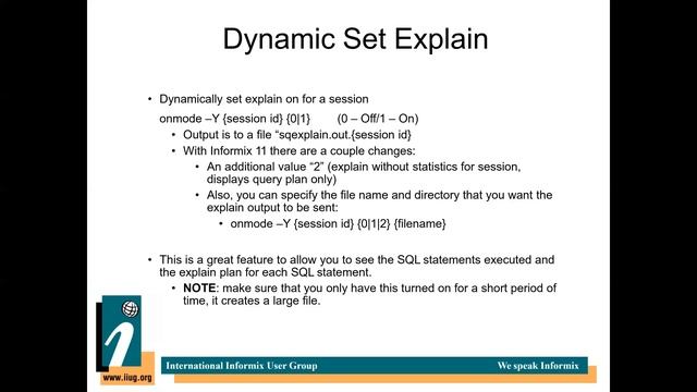 Informix Tech Talk Informix SQL Performance Tuning Tips By Jeff Filippi смотреть онлайн