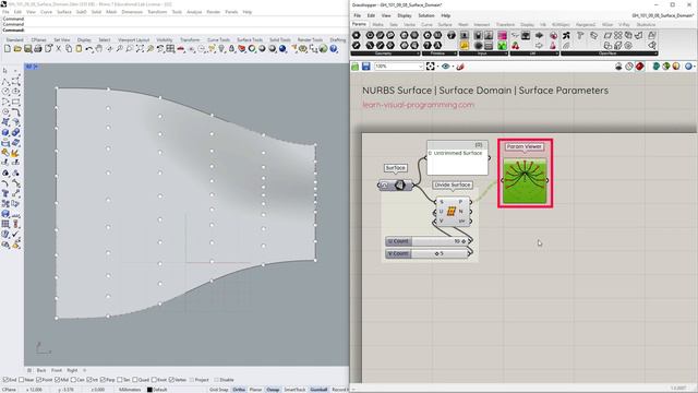 Grasshopper 101: Parameterization | #08 Surface Domain, Parameters, Orientation, Isocurves смотреть онлайн