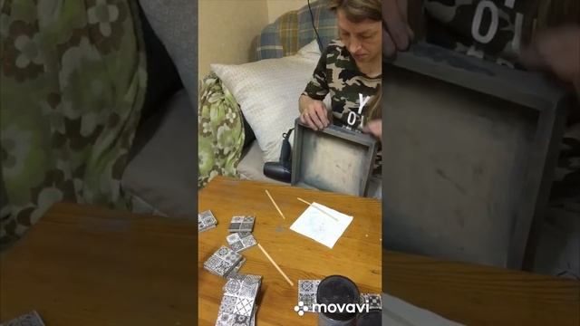 МК поднос с плиточками смотреть онлайн