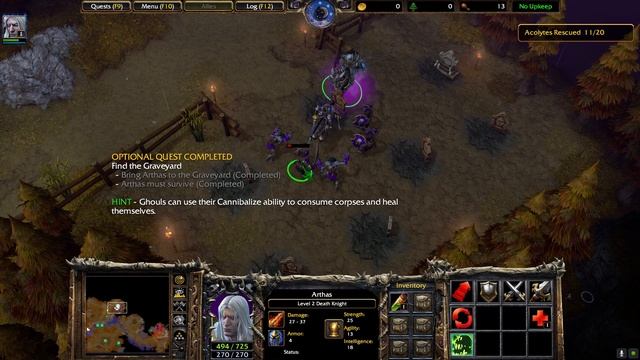 WarCraft 3 Reforged | Undead Campaign Chapter 1 - Trudging Through The Ashes смотреть онлайн