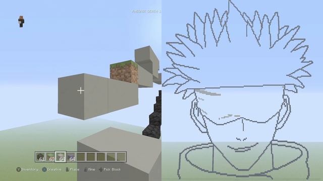 Minecraft Satoru Gojo Pixel Art Tutorial 5 FINAL (Jujutsu Kaisen) смотреть онлайн