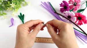?Flowers Pipe Cleaner DIY?Простые цветы из синельной проволоки