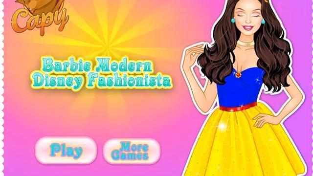 Мультик игра Принцесса Диснея Барби (Barbie Modern Disney Fashionista) смотреть онлайн