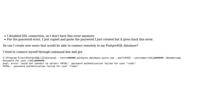 Databases: What are the SSL options to connect my new users to my PostgreSQL database смотреть онлайн