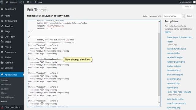 WordPress. How To Add Icons For Social Link (When They Are Set With Text) смотреть онлайн