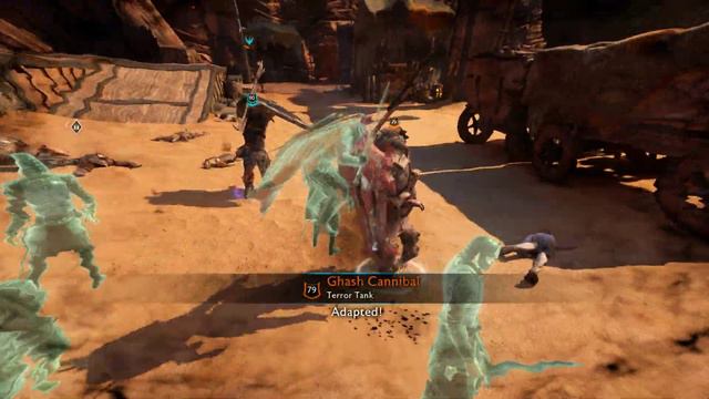 SHADOW OF WAR - UNIQUE BLACK MASK REINFORCE & AMBUSH DIFFICULTY GRAVEWALKER IN DESERT смотреть онлайн