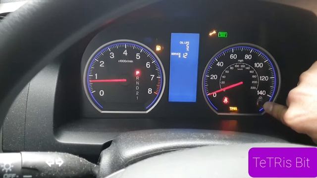 Honda CR-V III 2.4 AT 2011 года Американка Как сбросить сервисный интервал обнулить пробег OIL LIFE