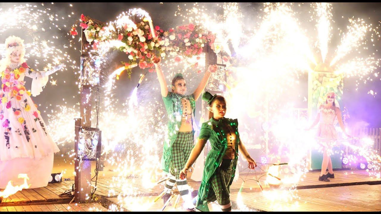 Огненное шоу на детский праздник смотреть онлайн