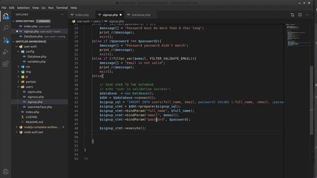 Part-7 | Make and Execute SQL Query to Save User to DB Using PDO and Redirecting with Error Message смотреть онлайн