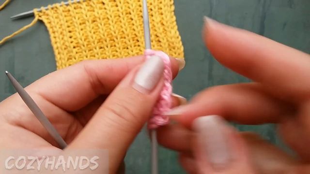 Полупатентная резинка спицами для начинающих / Узор для вязания свитеров, кардиганов, шапок смотреть онлайн
