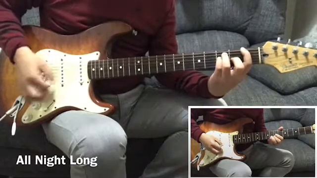 All Night Long Rainbow Ritchie Blackmore Cover Guitar Instrumental смотреть онлайн