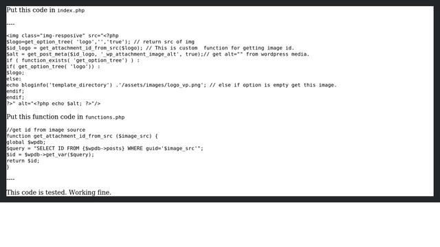 Wordpress: Retrieve uploaded image attibutes value from option tree theme options (2 Solutions!!) смотреть онлайн