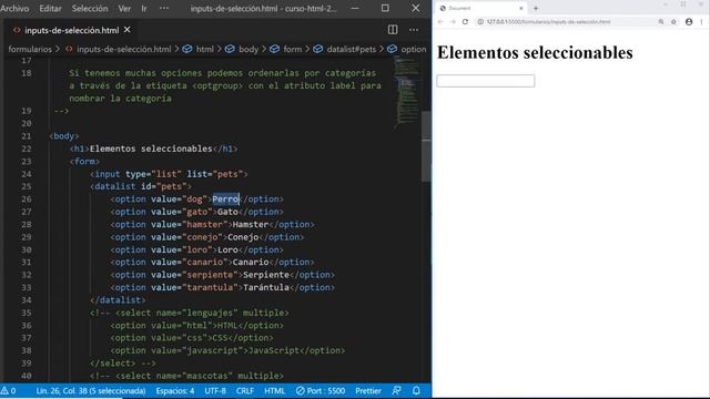 CURSO de HTML5 desde CERO 2021 - #50 - Datalist смотреть онлайн