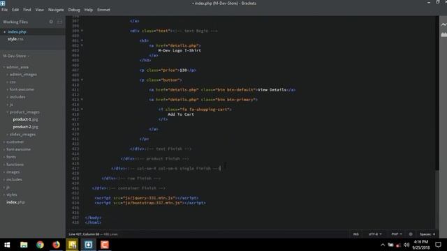 Create Ecommerce Website Tutorial : P-5 Create Product Storefront смотреть онлайн