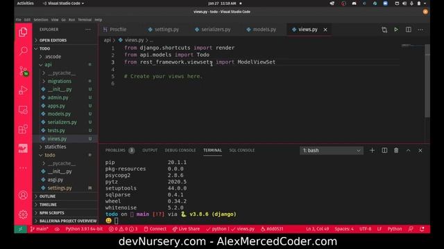 AM Coder - Django/React Build #5 - Creating the API смотреть онлайн