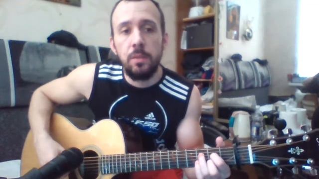 Love Me Tender - Elvis Presley - cover on guitar sings rus смотреть онлайн