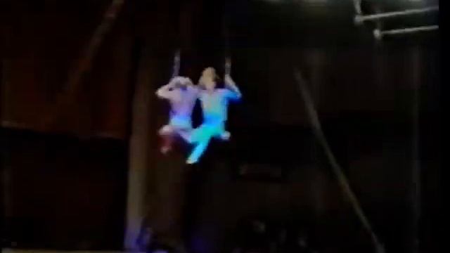 Донецк. 1989 год. Цирк "Космос". Татьяна и Георгий Проценко, воздушные гимнасты на штейн-трапе. смотреть онлайн