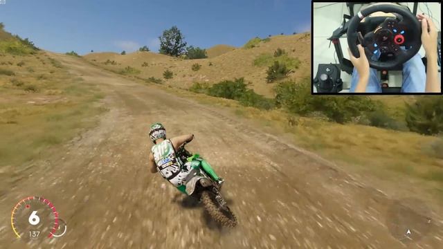 Kawasaki KX 450F - OFF-ROAD - The Crew 2 | Logitech g29 gameplay смотреть онлайн