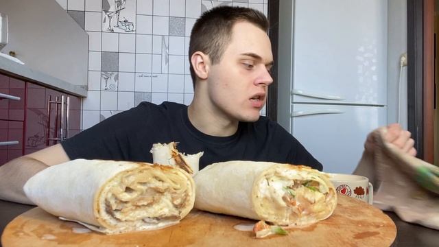 Мукбанг шаурма/ что будет дальше? / Mukbang Shawarma Taco’s