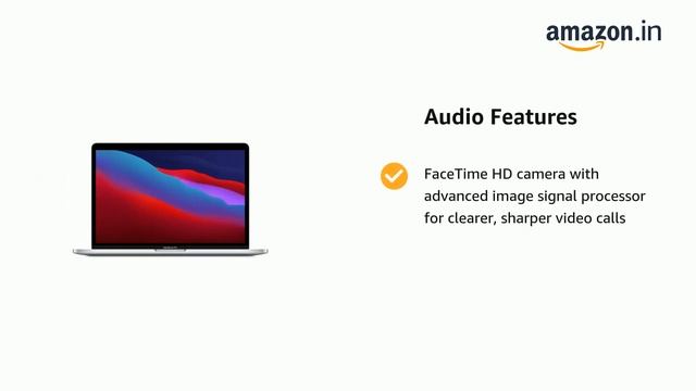 2020 Apple MacBook Pro (13.3-inch33.78 Cm, Apple M1 Chip With 8‑core CPU, 8‑core GPU, 8GB RAM, 256G