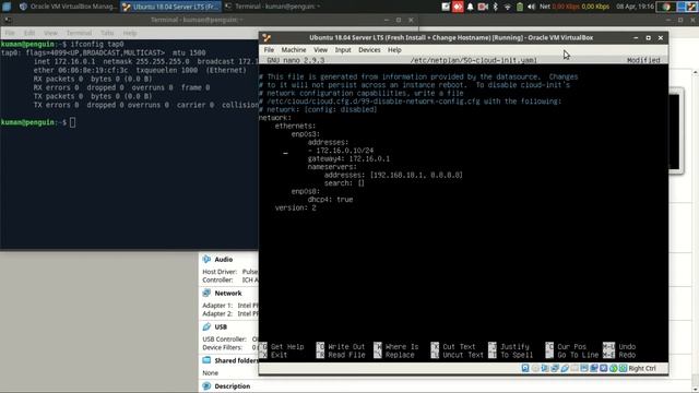 How to Set IP Address to Static and Dynamic on Linux Ubuntu Server 18.04 LTS смотреть онлайн