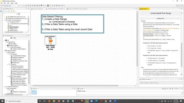 Knime - Creating A Date Range