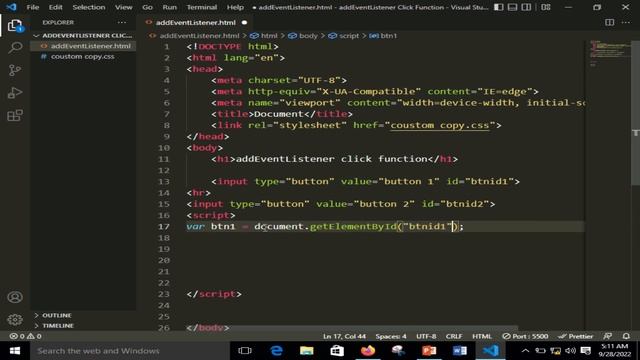 add event listener function in JavaScript | part : 3 | JavaScript for beginners смотреть онлайн