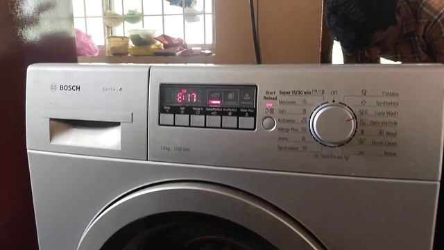 Bosch washing machine e17 error смотреть онлайн