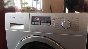 Bosch washing machine e17 error