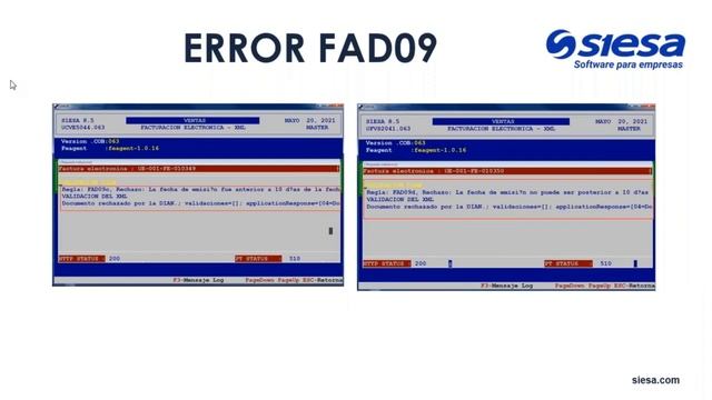 Error FAD09 – Facturación Electrónica Siesa 8.5 смотреть онлайн