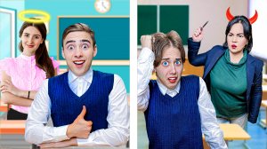 Хорошая VS Плохая Учительница В Реальной Школе ! (ЛУНОМОСИК)