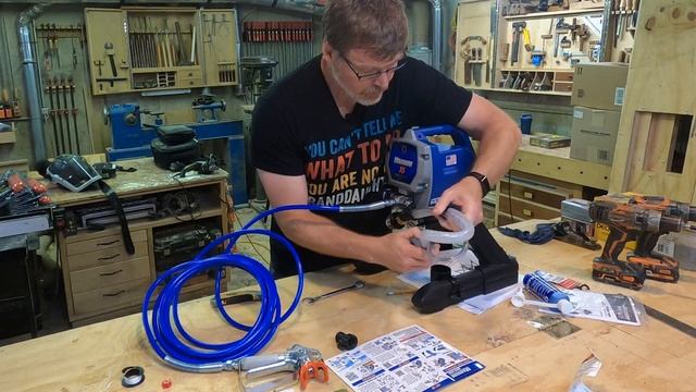 Graco Magnum X5 Airless Paint Sprayer: Unboxing and First Use смотреть онлайн