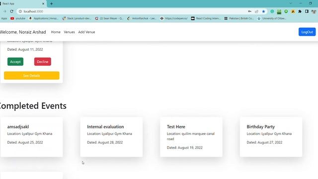 Event Organizer - Admin Panel using React JS and Firebase смотреть онлайн