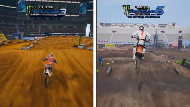 Supercross 6 vs Supercross 5 vs Supercross 4 | Direct Comparison смотреть онлайн