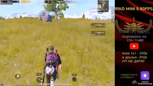 PUBG MOBILE●СТРИМ С IPAD MINI 5●