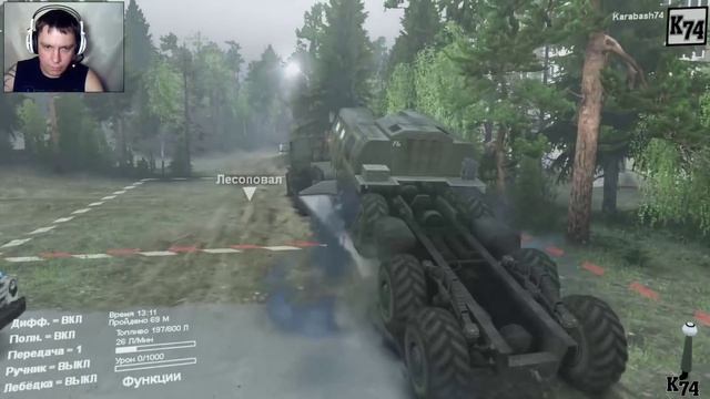 SpinTires обзор мода ( Oshkosh HET M1070 Global 1.0 )