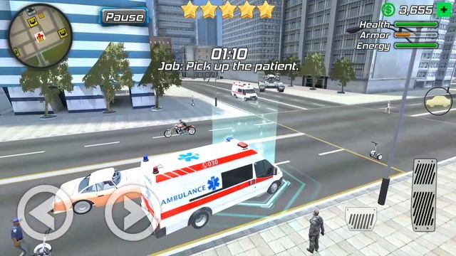 Grand Action Simulator - New York Car Gang #19 New Job - Ambulance Driver смотреть онлайн