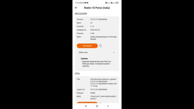 Redmi 10 Prime New Update 12.5.7.0 | Redmi 10 Prime New Update | Redmi 10 Prime New Update Future